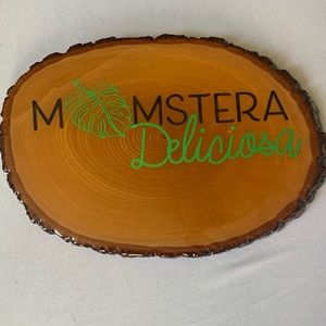 “Momstera deliciosa" monstera wall hanging